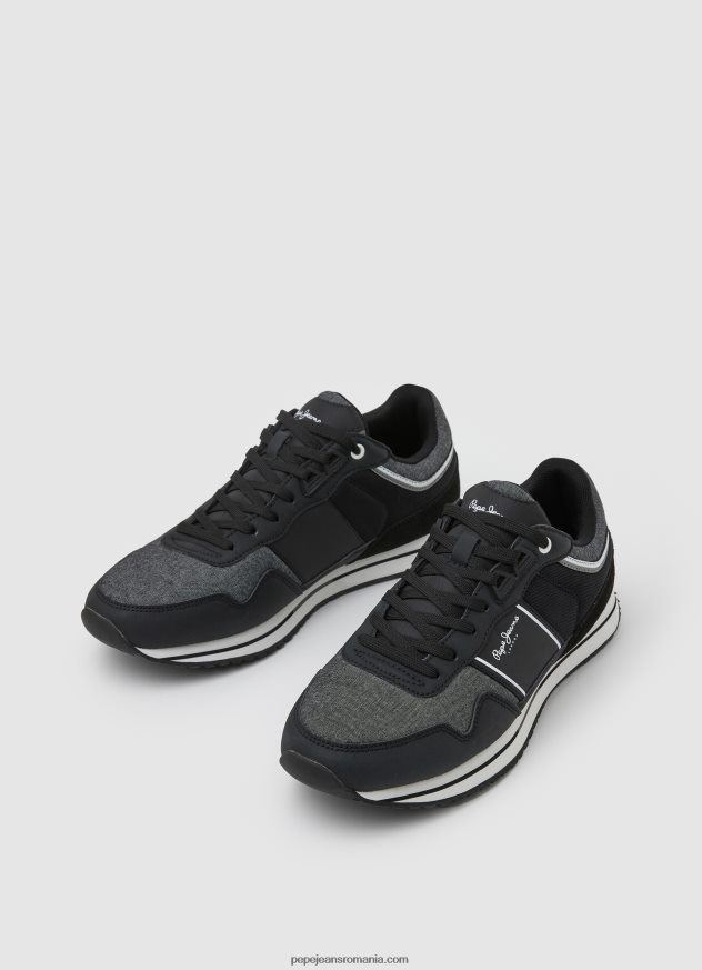 adidași combinați tour club bărbați Pepe Jeans negru 6Z0R461197