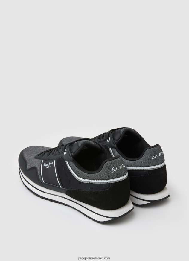 adidași combinați tour club bărbați Pepe Jeans negru 6Z0R461197