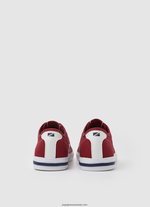 adidași de bază Kenton Road bărbați Pepe Jeans roșu-închis 6Z0R461211