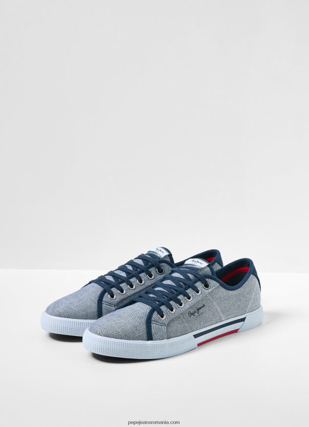 adidași de bază din cambray bărbați Pepe Jeans cambray 6Z0R461240