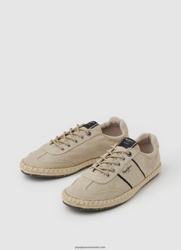 adidași din in turistic vegas bărbați Pepe Jeans ecru 6Z0R461254