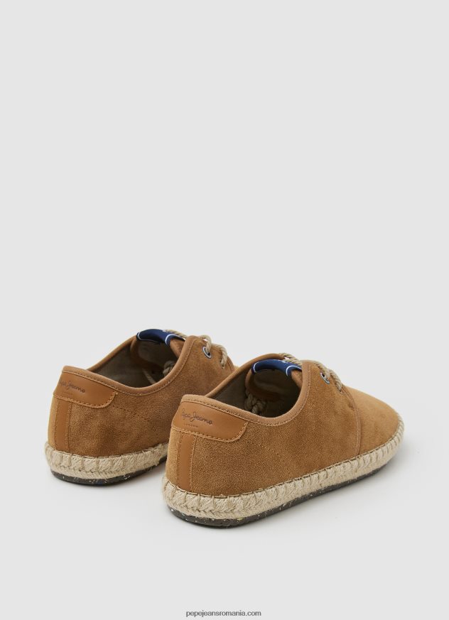 adidași din piele claic turistic bărbați Pepe Jeans bronzat 6Z0R461248