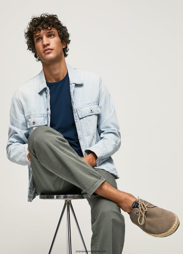 adidași din piele claic turistic bărbați Pepe Jeans piatră întunecată 6Z0R461247