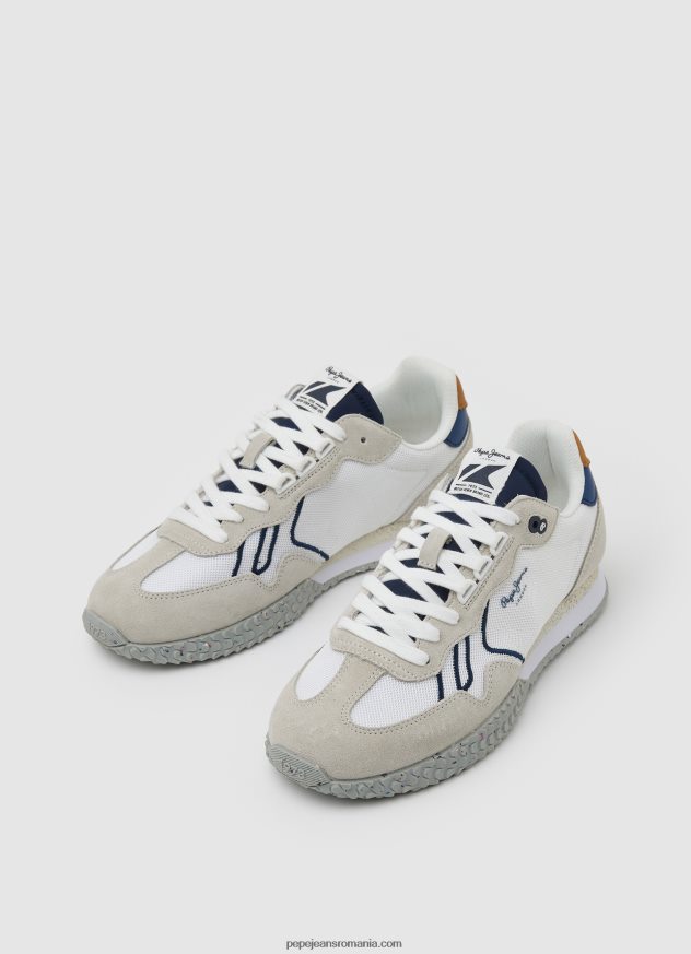 adidași retro combinați bărbați Pepe Jeans alb 6Z0R461231