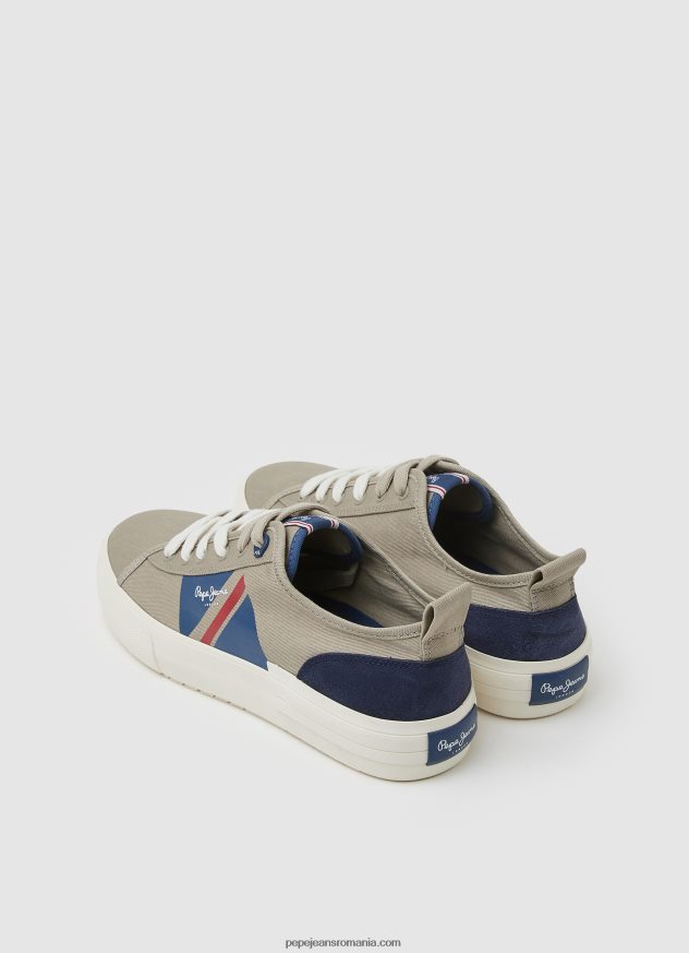 adidasi allen flag vulcanizati bărbați Pepe Jeans piatră întunecată 6Z0R461206