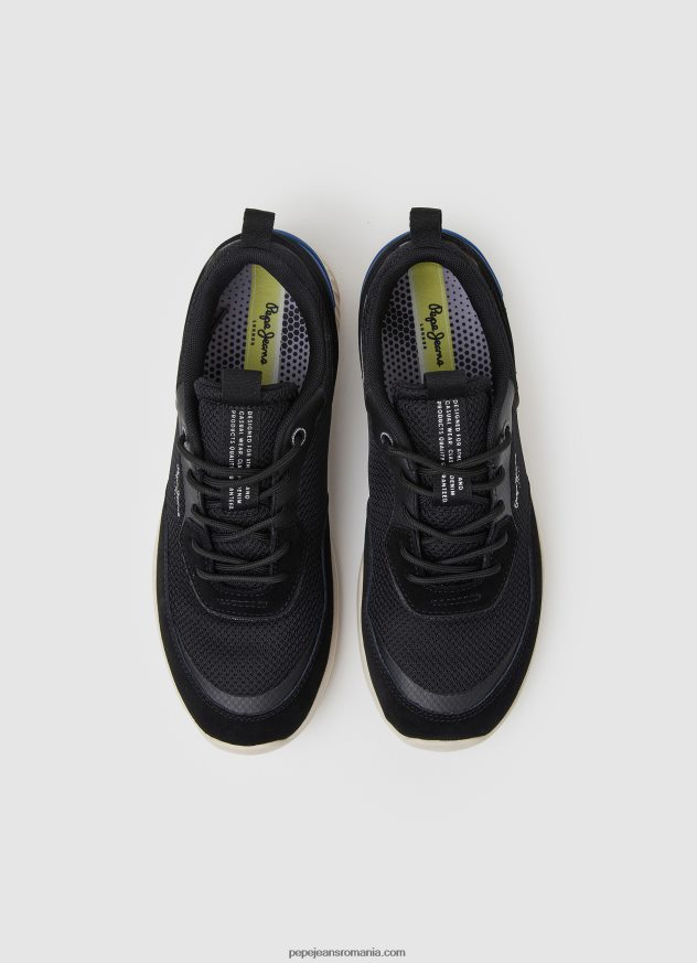 adidasi combinați jay pro bărbați Pepe Jeans negru 6Z0R461220