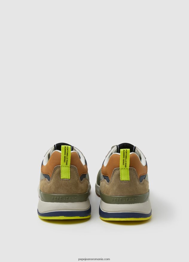 adidasi combinați london pro bărbați Pepe Jeans verde kaki 6Z0R461188