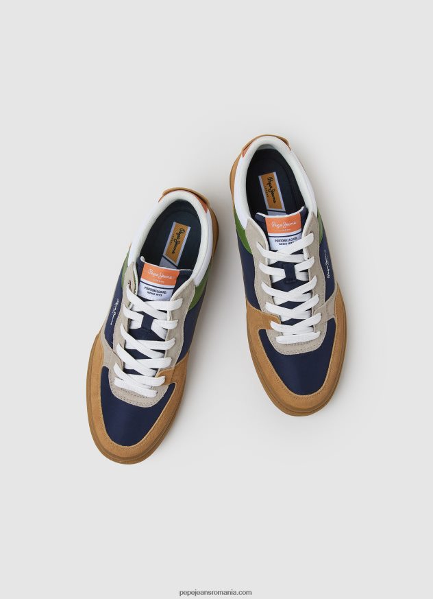 pantofi sport Kenton combinați bărbați Pepe Jeans bronzat 6Z0R461167