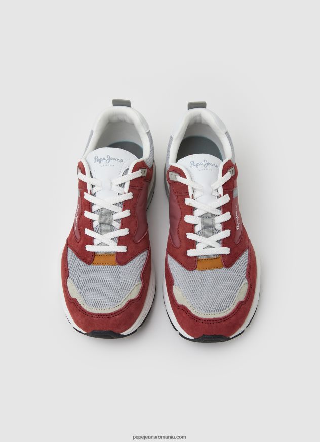 pantofi sport combinați dave urban bărbați Pepe Jeans dalia roșie 6Z0R461226