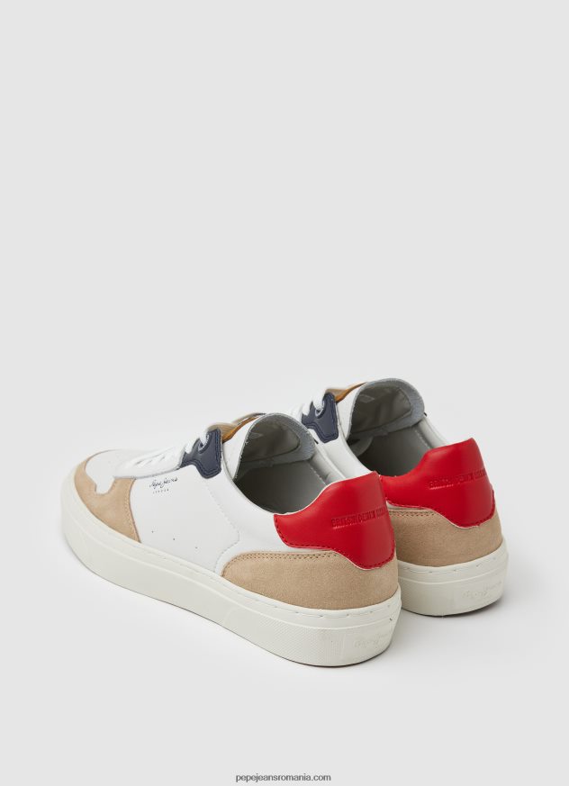 pantofi sport yogi din piele bărbați Pepe Jeans bronzat 6Z0R461170