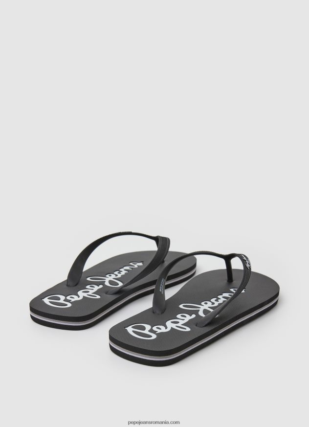 Bay Beach șlapi de bază pentru plajă bărbați Pepe Jeans negru 6Z0R461265