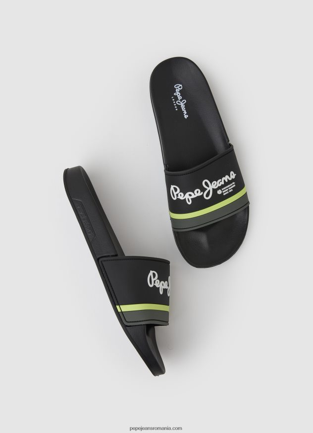 glisor portobello beach flip flops bărbați Pepe Jeans negru 6Z0R461261