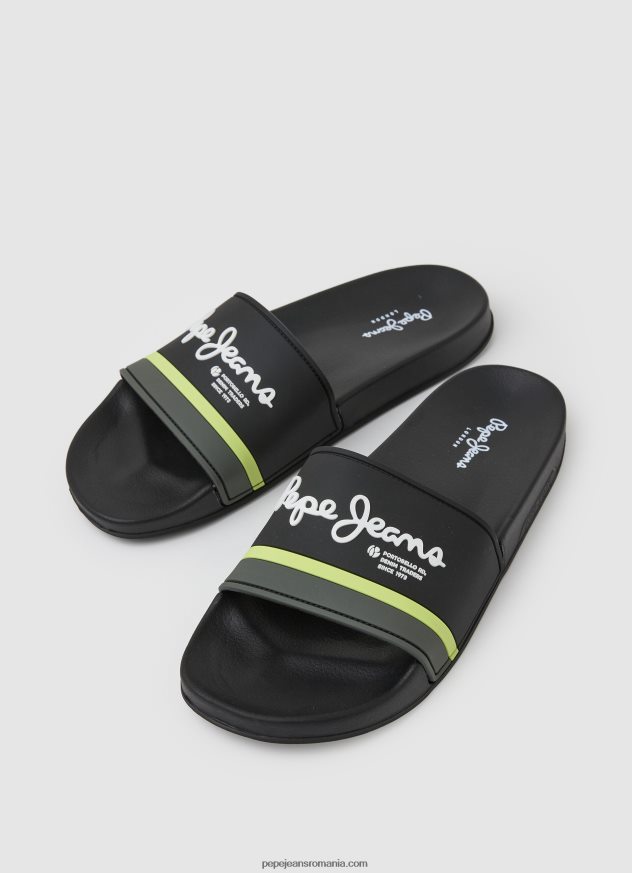 glisor portobello beach flip flops bărbați Pepe Jeans negru 6Z0R461261