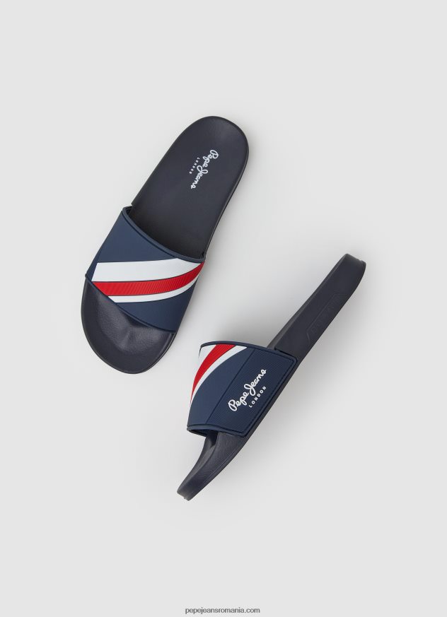 glisor textura șlapi de plajă bărbați Pepe Jeans marina 6Z0R461264