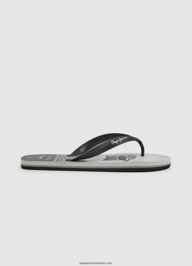 șlapi de plajă balenă mare bărbați Pepe Jeans negru 6Z0R461262