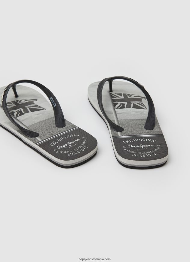 șlapi de plajă balenă mare bărbați Pepe Jeans negru 6Z0R461262