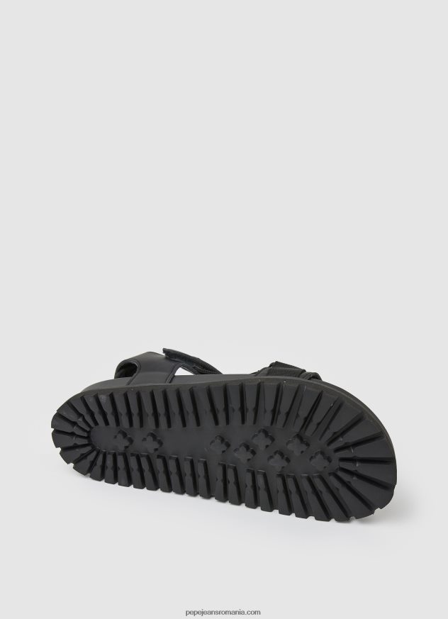 sandale anatomice din plută bărbați Pepe Jeans negru 6Z0R461279