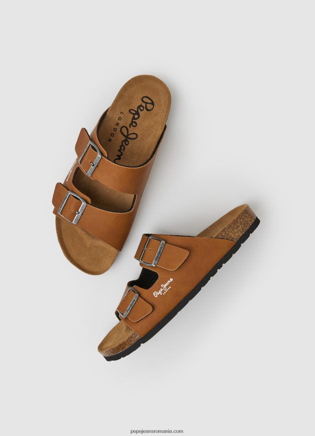 sandale anatomice dublu kansas bărbați Pepe Jeans bronzat 6Z0R461281