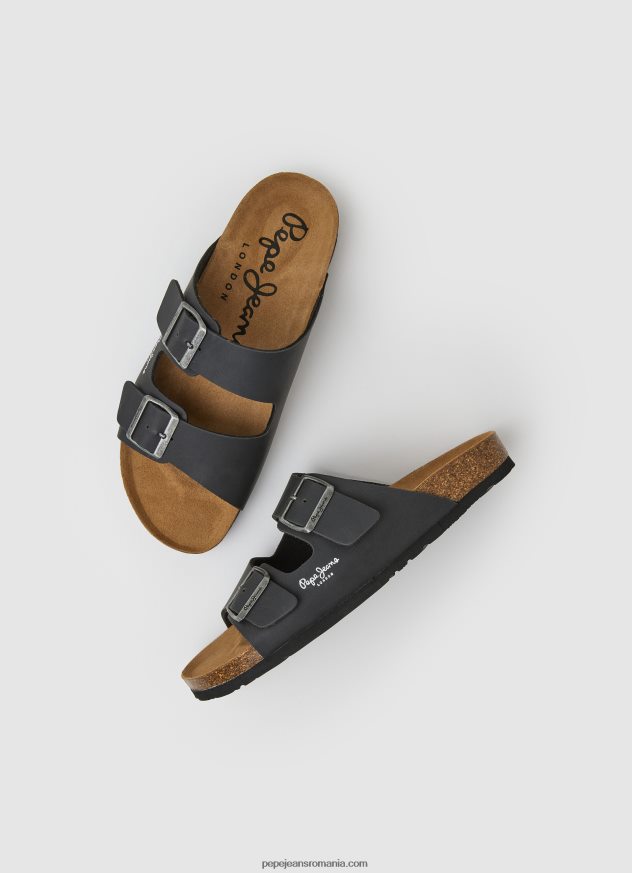 sandale anatomice dublu kansas bărbați Pepe Jeans negru 6Z0R461271