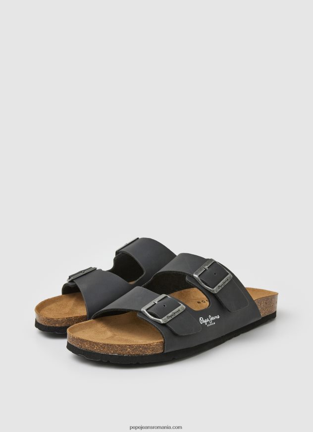sandale anatomice dublu kansas bărbați Pepe Jeans negru 6Z0R461271