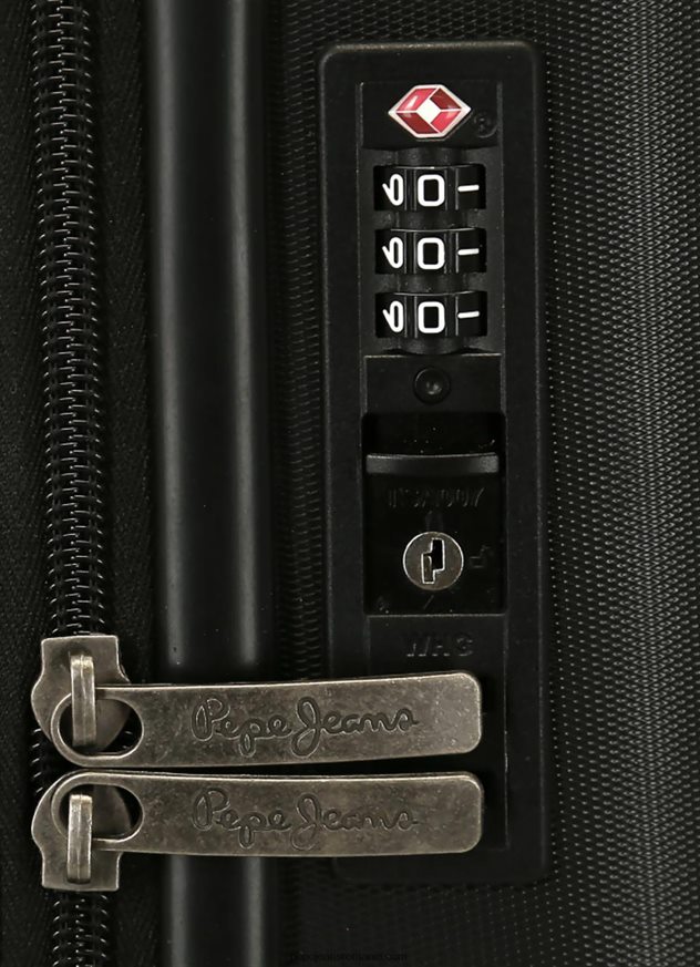 cărucior abs 55 cm. evidenția valiza tare femei Pepe Jeans negru 6Z0R46758