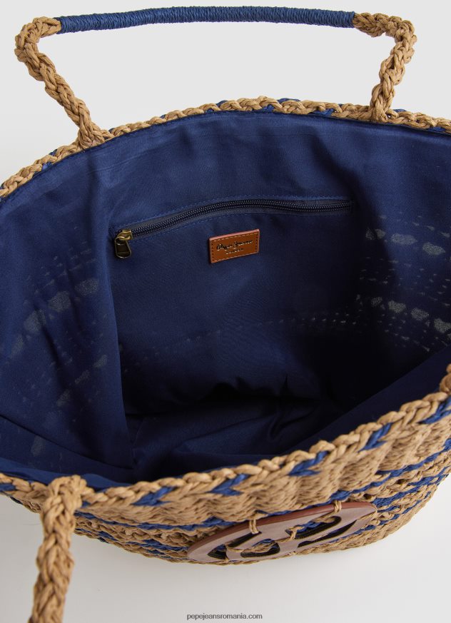 geantă coș de paie țesătă femei Pepe Jeans dulwich 6Z0R46743