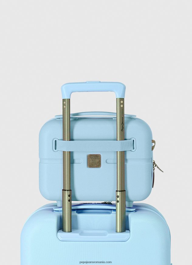 geantă de călătorie cu logo în relief femei Pepe Jeans cer 6Z0R46750