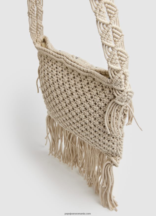 geanta crossbody din macrame femei Pepe Jeans mousse 6Z0R46709