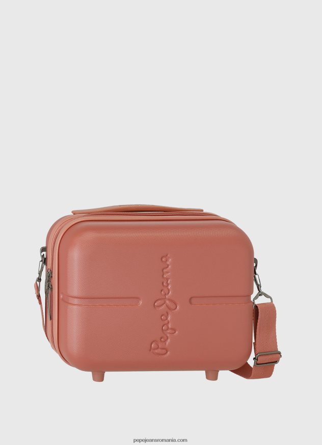 maiou elastic din bumbac femei Pepe Jeans teracotă 6Z0R46756