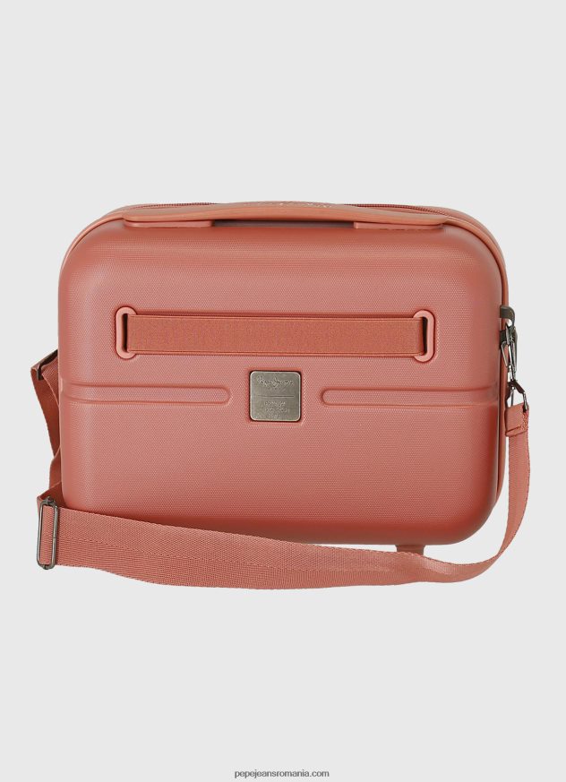 maiou elastic din bumbac femei Pepe Jeans teracotă 6Z0R46756