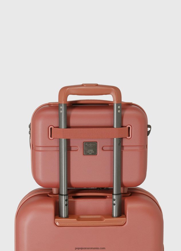 maiou elastic din bumbac femei Pepe Jeans teracotă 6Z0R46756