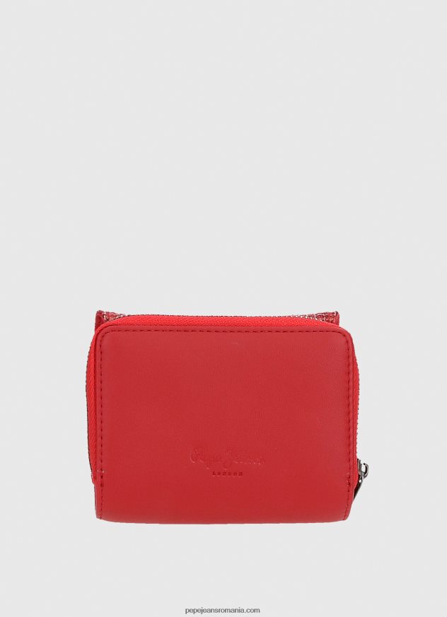 portofel în carouri femei Pepe Jeans studio roșu 6Z0R46729