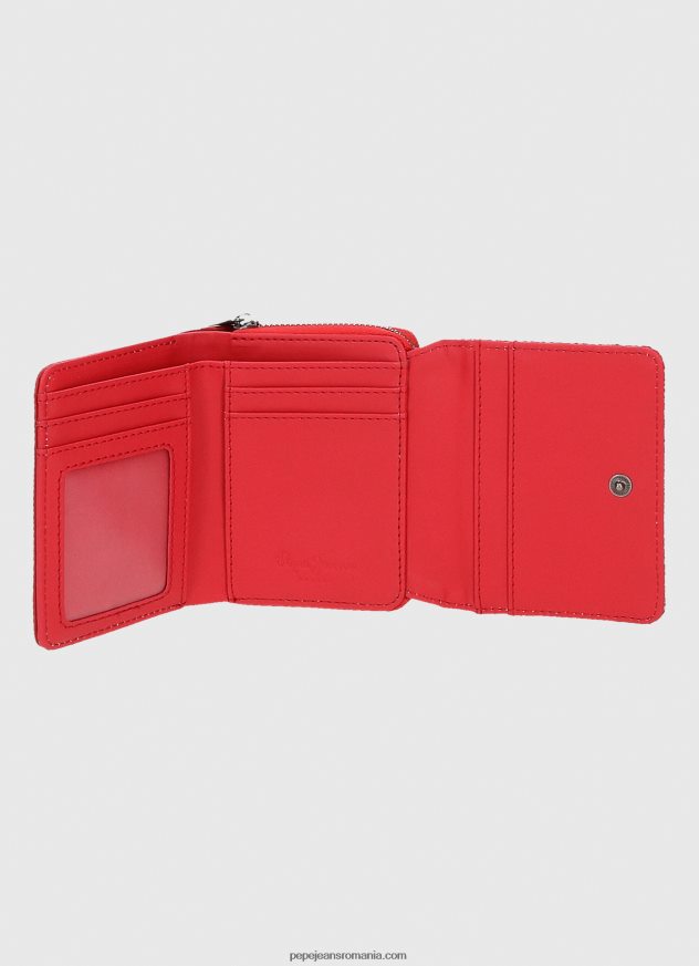 portofel în carouri femei Pepe Jeans studio roșu 6Z0R46729