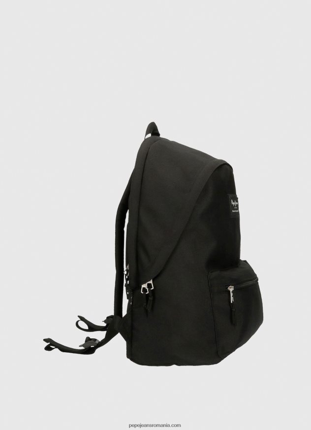 rucsac de performanță aris cu fermoar dublu femei Pepe Jeans negru 6Z0R46752