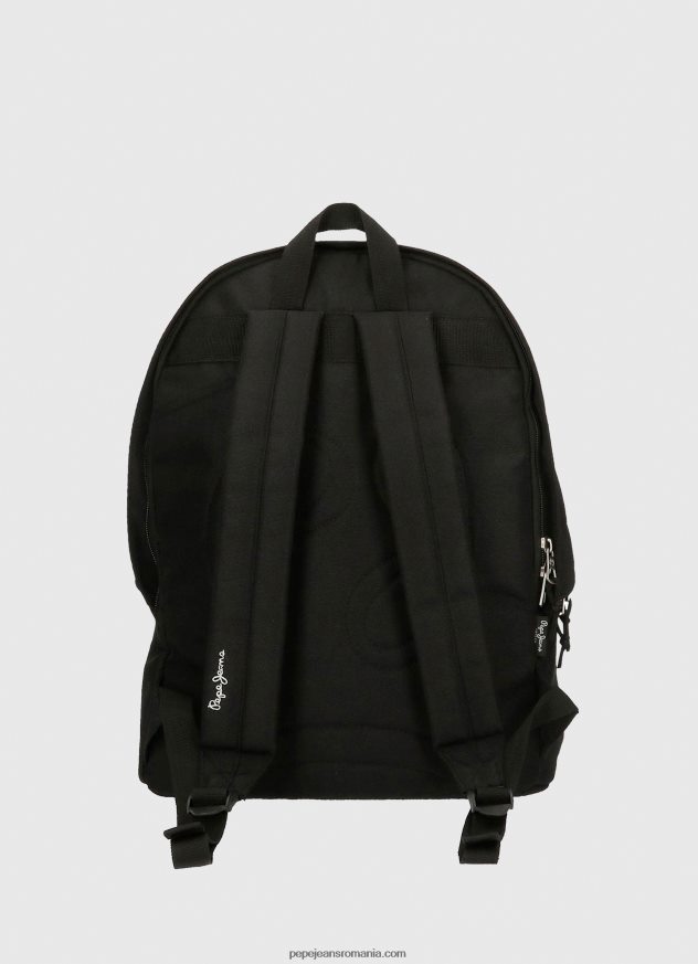 rucsac de performanță aris cu fermoar dublu femei Pepe Jeans negru 6Z0R46752