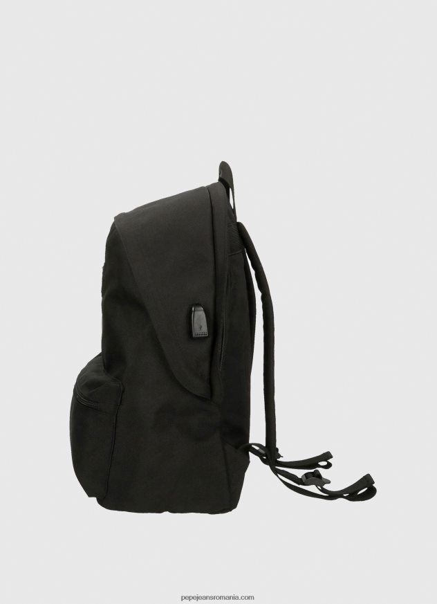 rucsac de performanță aris cu fermoar dublu femei Pepe Jeans negru 6Z0R46752
