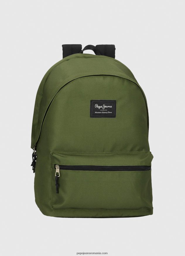 rucsac de performanță aris cu fermoar dublu femei Pepe Jeans verde inchis 6Z0R46753