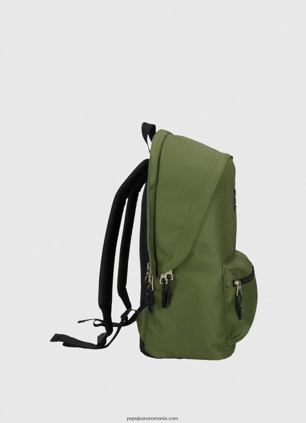 rucsac de performanță aris cu fermoar dublu femei Pepe Jeans verde inchis 6Z0R46753