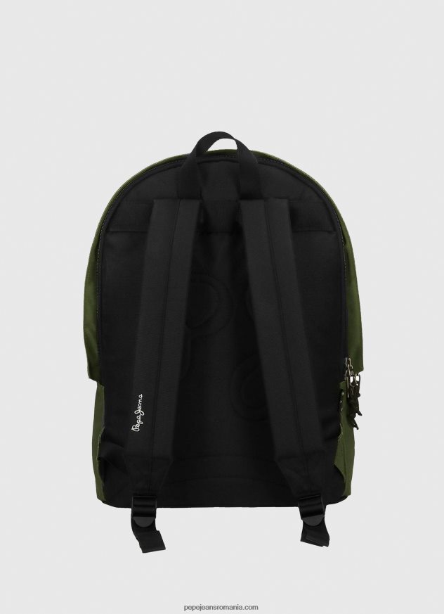 rucsac de performanță aris cu fermoar dublu femei Pepe Jeans verde inchis 6Z0R46753
