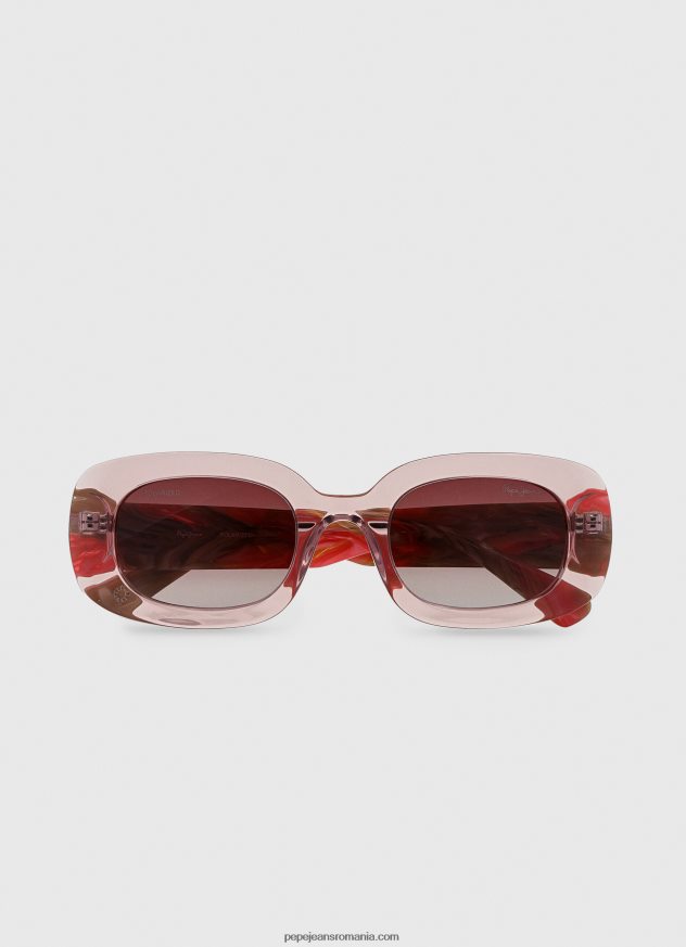 ochelari de soare dreptunghiulari femei Pepe Jeans roz 6Z0R46766