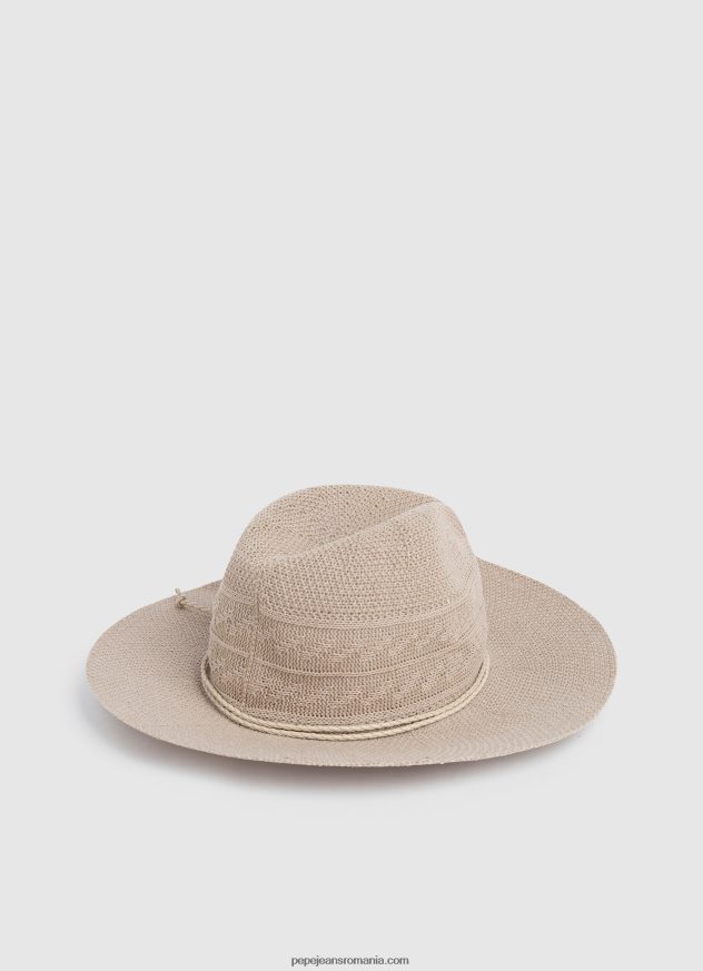 pălărie respirabilă cu boruri largi femei Pepe Jeans natural 6Z0R46775