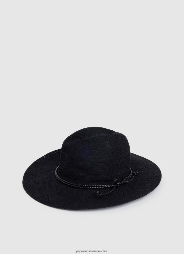 pălărie respirabilă cu boruri largi femei Pepe Jeans negru 6Z0R46776