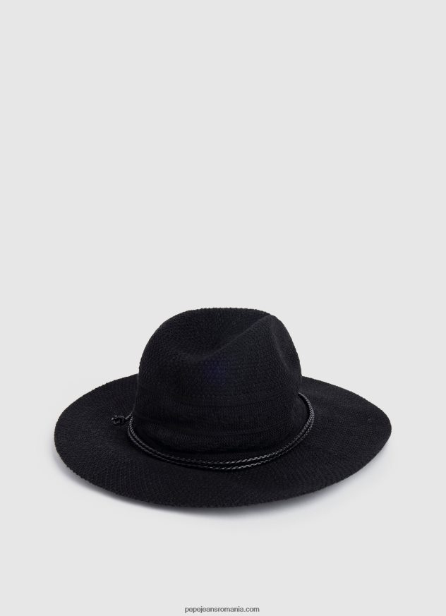 pălărie respirabilă cu boruri largi femei Pepe Jeans negru 6Z0R46776