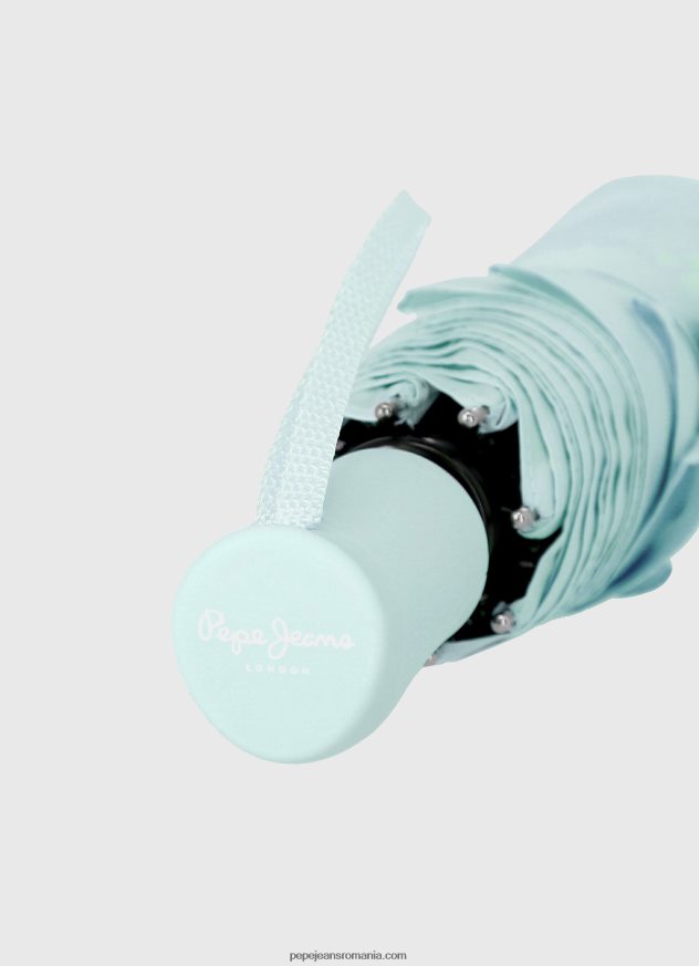 umbrelă automată pliabilă macy femei Pepe Jeans albastru deschis 6Z0R46789