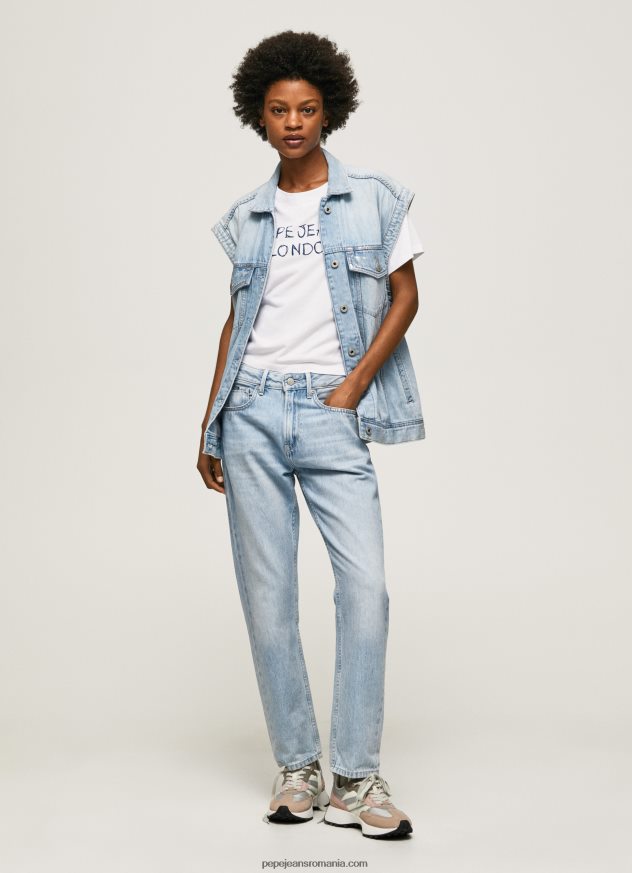 blugi Mary cu talie înaltă, cu ajustare regulată femei Pepe Jeans denim 6Z0R4619