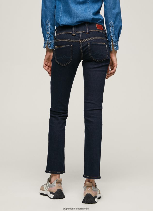 blugi Venus cu talie joasă, drepte femei Pepe Jeans denim 6Z0R4637