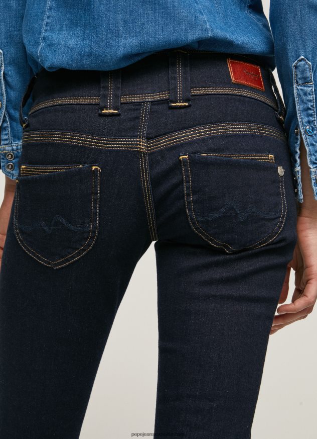 blugi Venus cu talie joasă, drepte femei Pepe Jeans denim 6Z0R4637