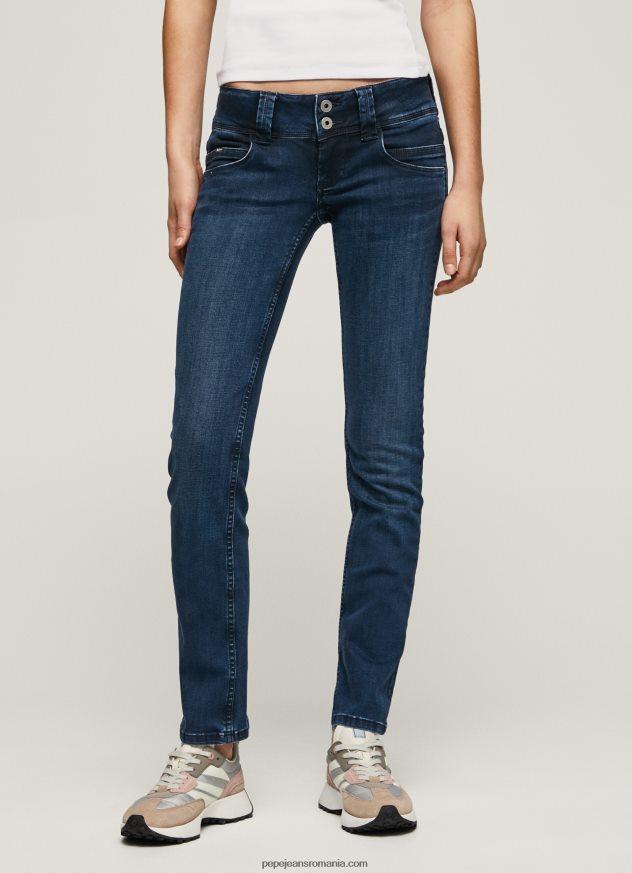 blugi Venus cu talie joasă, drepte femei Pepe Jeans denim 6Z0R463