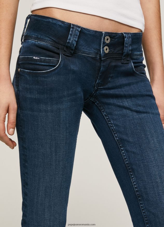blugi Venus cu talie joasă, drepte femei Pepe Jeans denim 6Z0R463