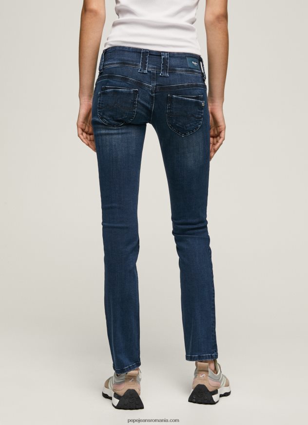 blugi Venus cu talie joasă, drepte femei Pepe Jeans denim 6Z0R463